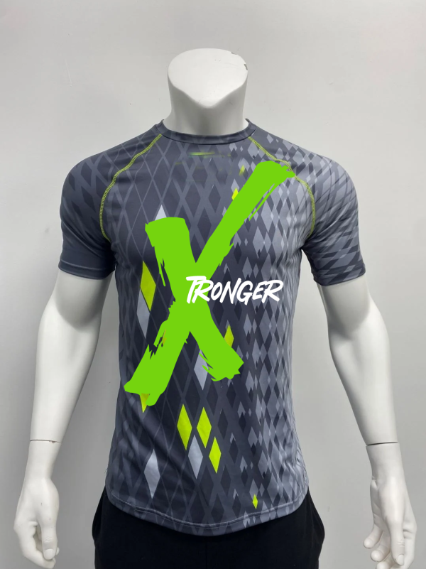 polera hombre negro 2 power Xtronger