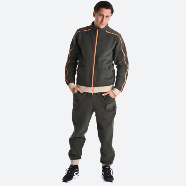 Pantalón jogger Hombre con cremallera fácil de poner verde oliva - Imagen 3